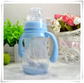 Baby bottle with straw wide diameter PP plastic newborn newborn baby anti-flatulence drinking water.