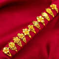 Vietnamese Sand Women's Electroplated Imitation Gold Jewelry Products Night Market Ring.