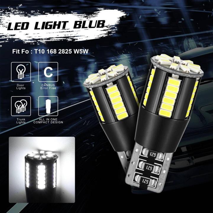 20 Pack Soillar 194 168 T10 LED Bulbs - 6000K White For License Plate, Interior, Dome Lights