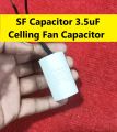 High Quality SF Capacitor With Cables 3.5uF Celling Fan Capacitor ITALY TECH 3.5uF 50Hz 60Hz 450VAC Capacitor 2 Pin Leads 3.5uF Capacitor 3.5uF Fan Capacitor. 