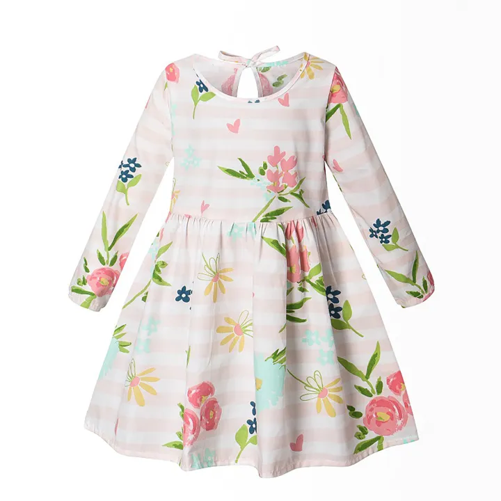 DSstyles%20Girl's%20Long%20Sleeve%20Dress%20Toddler%20Cotton%20Round%20Neck%20Floral%20Print%20Princess%20Dresses%20Playwear%20Casual%20Clothes%20-%20Image%206