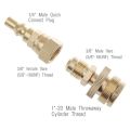 Propane Regulator Adapter-1 x 1lb Propane Regulator to 3/8inch Male Flare
1 x 3/8inch Male Flare to 1/4inch quick connect plug
1 x Thread Tape-. 