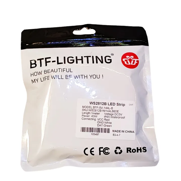 WS2812%205V%20Programmable%20Neopixels%20RGB%20LEDs%2060%20LED/Meter%20IP65%20Waterproof%20-%20Image%205