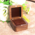 Wooden Ring Box Elegant Personalized Engraved Wedding Box Compact Handcrafted Engagement Box for Wedding Ceremony Engagement.