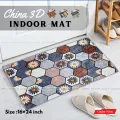 China 3D Door Mat Paposh Doormat Water Absorbent Floor mat 16 * 24 inch anti slip mat Red , Blue , Black , White Indoor mat Room mat Rugs carpet. 