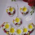 Artificial Floral Jewellery Set For Women.
