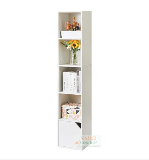 5%20Tier%20Tall%20Narrow%20Bookcase,%2060x12%20inch%20Modern%20Bookcase%20with%20Doors%20Storage,%20Cube%20Media%20Tower%20Rack,%20Cabinet,%20Floor%20Standing%20Display%20Storage%20Shelves%20for%20Small%20Spaces,%20for%20Home%20Office%20by%20Nahid%20Furniture%20-%20Image%204