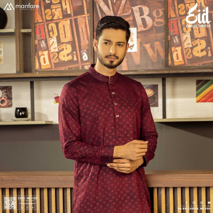 Manfare's ELITE Quality Digital Printed Panjabi For Men I MP-128