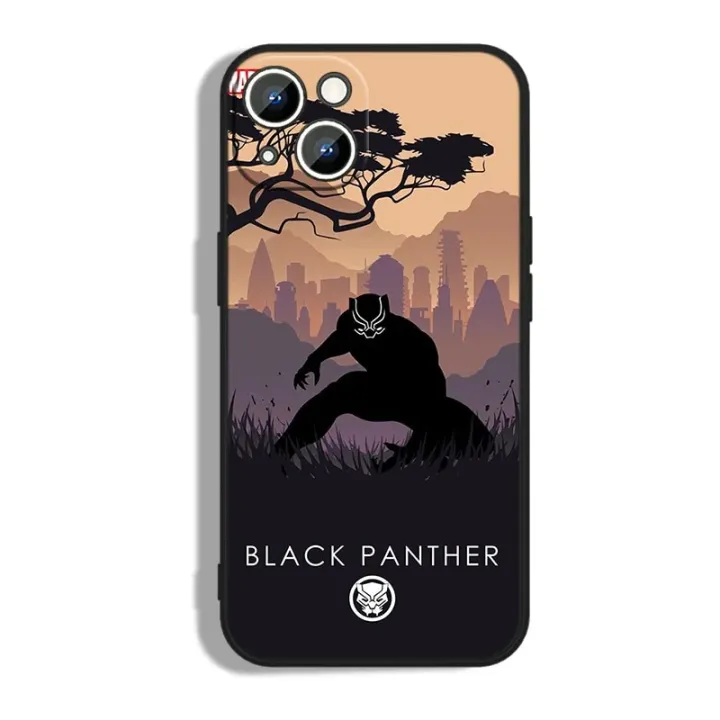 Marvel%20Black%20Panther%20Phone%20Case%20For%20Apple%20iPhone%2014%2013%2012%2011%20Pro%20Max%20mini%20XS%20XR%20X%208%207%206S%206%20Plus%20Black%20Soft%20Funda%20Back%20Cover%20-%20Image%207
