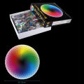 GU 1000 pcs/set Colorful Rainbow Round Geometrical Photo Puzzle Adult Kids DIY Educational Reduce Stress Toy Jigsaw Puzzle Paper.