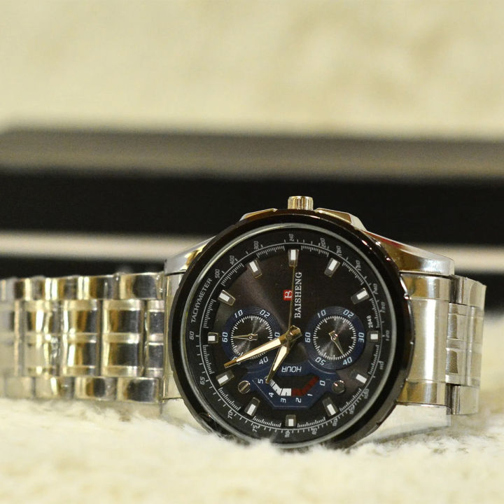 BAISHENG%20High%20Quality%20Luxury%20Men's%20Quartz%20Watch%20Waterproof%20Luminous%20Calendar%20Stainless%20Steel%20Strap%20Wristwatch%20For%20Men%20-%20Image%204