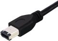 5FT 6 Pin to 6 Pin Firewire DV iLink Male to Male IEEE 1394 Cable(Black). 