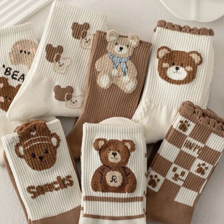 Women%20Socks%20Cotton%20Animal%20Print%20Autumn%20Winter%20Ladies%20Sock%20Fashion%20Cute%20Bear%20Calcetines%20Harajuku%20Calcetines%20Mujer%20Gift%20For%20Girls%20-%20Image%203