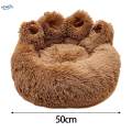 Paw Shape Pet Round Bed Lovely Cat Bed House for Puppy Small Dogs. 