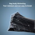 Self Adhesive Drawstring Closed Type Portable Bin Bag Disposable Bin Bag Kitchen Waste Collection Office Desktop Car Trash Can.