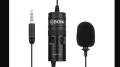BOYA BY-M1 (official 2 years warranty) BOYA BY-M1 Condenser Professional Lavalier Lapel Microphone for PC iPhone Camera YouTube Recording Blogger Podcast Lavalier Microphones. 