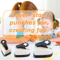 3 PCS Star Hole Punch, Star Punch, Star Paper Punch, White & Black Plastic+Metal Star Puncher for Crafts, Paper Punch for Crafting. 