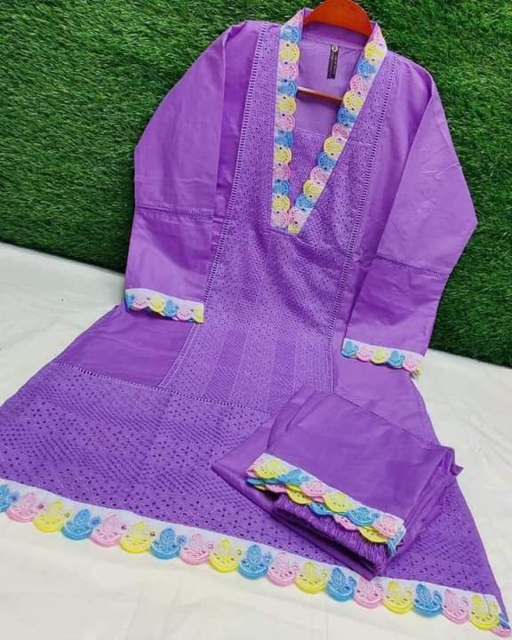 Nice looking Chicken Curry Cotton Readymade Two Piece Collection