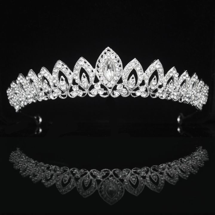 Gorgeous Crystal Bridal Tiara Crown Bride Headbands Women Girl Headpiece Prom Hair Ornaments Wedding Head Jewelry Accessories