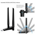 WiFi6 USB3.0 Wireless Adapter 1800Mbps Dual Band 2.4G/5GHz 802.11AX Wi-Fi Dongle Network Card For Laptop/PC Windows 10/11. 