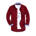 Maroon Cotton Long Sleeve Casual Shirt for Men. 