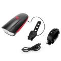 Micro USB Rechargeable 2 In 1 Bicycle Light and Horn / Speaker Bicycle Light.
