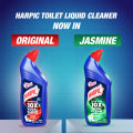 Harpic Toilet Cleaner Liquid 750ml Jasmine Power Plus 10x Total Clean, new & thicker formula kills 99.99% of germs with new Jasmine Fragrance. 