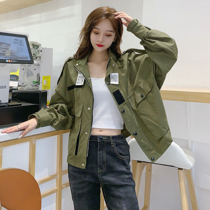 insWorkwear%20Short%20Jacket%20Women's%20Spring%20and%20Autumn%20Clothing2023New%20Korean%20Style%20Harajuku%20LoosebfEarly%20Autumn%20Fashionable%20Clothes%20on%20the%20Street%20-%20Image%206
