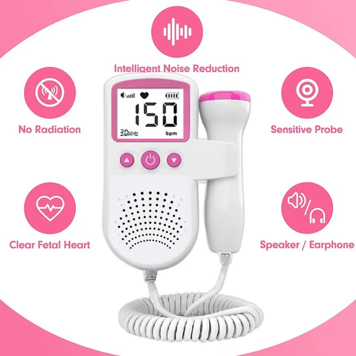 Pregnancy%20Baby%20Fetal%20Sound%20Heart%20Rate%20Detector%20LCD%20Display%20No%20Radiation%20Pregnant%20MonitorDoppler%20Fetal%20Heart%20Rate%20Monitor%20Home%20-%20Image%203