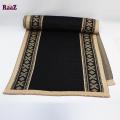 Off White Black Chinese Cultural Knitted Design Scarf Muffler.