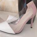 2021 New Women Pumps PVC Transparent High Heels Pointed Toe Leopard Grain Party Shoes Lady Thin Heels Pumps Size 40 House Foocus.