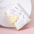 New Design Short Cartoon Purse for Girls - Cute Multi-Card Coin Wallet for Women - Zipper Purses Wallet with ID Window Card Holders.