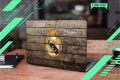 Real Madrid Logo Design Laptop Sticker.