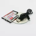 54mm to USB 3.0 X 2 Port Expresscard PCI-E to USB Adapter Converter Express Card Metal+Plastic 2 Ports Express Card Adapter Fit for Laptop Notebook. 