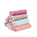 2Pcs/5Pcs Kids Absorbent Microfiber Fiber Small Square Hand Towel - 16*26Cm. 