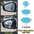 Vocoal 4pcs Anti Fog Film Anti Rain Car Mirror Film Rearview Mirror Protective Film Nano Waterproof Anti Glare Side Window Film - gold palace.