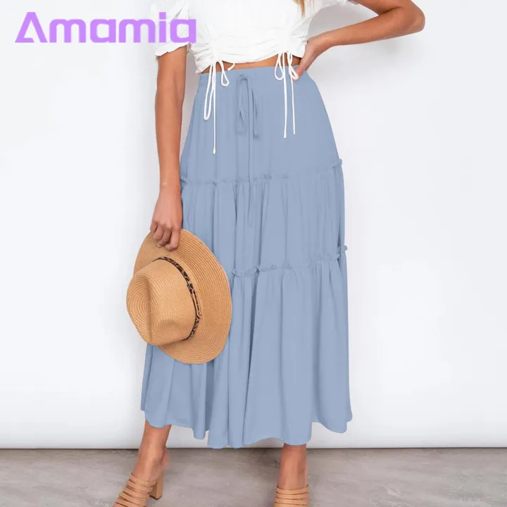 Amamia%20A-Line%20Skirt%20Pleated%20Design%20Women%20Summer%20Casual%20Beach%20Skirt%20-%20Image%205