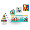 Keep Smiling Glass Color Paint Set – 6 Colors with Brush & Palette.