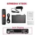 Brazylia satelitarny odbiornik tv GTMEDIA V7S5X DVB-S/S2/S2X, H .265 BISS automatyczna rolka, obsługa odbiornika CCCam,CS,IKS 1080P. 