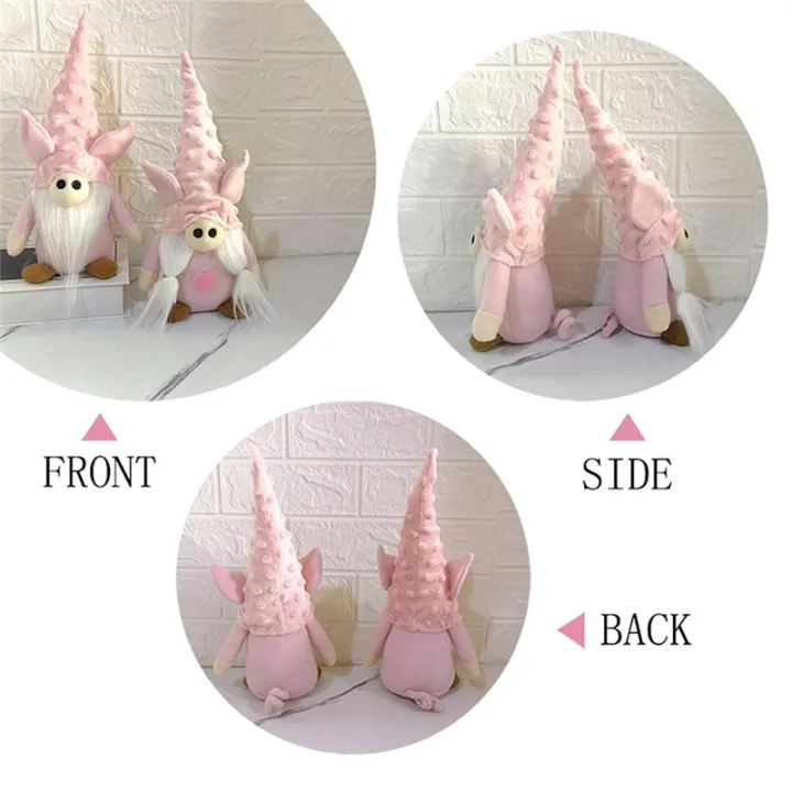Gnomes%20Plush%20Dolls,%20Plush%20Pig%20Doll,%20Handmade%20Decoration%20Faceless%20Doll%20Pink%20Dwarf%20Figurine,%20Home%20Desktop%20Decoration%20Easy%20to%20Use%20-%20Image%203