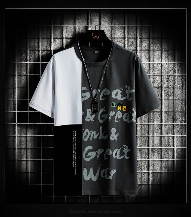 2024%20New%20Printed%20Synthetic%20Fabric%20Summer%20Men's%20Short%20Sleeve%20T-Shirt%20-%20Image%203