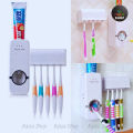 🦷premium Automatic Toothpaste Dispenser & Brush Holder Set – Wall-Mountable Bathroom Organizer with Dustproof Toothbrush Storage 🧴🪥. 