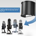 Universal Microphone Pop Filter Condenser Microphone PC Studio Recording Metal Windscreen for Mic Pop Screen.