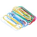 JAERBEE Super Large Paper Clips Vinyl Coated, 60 Pack 4 Inch Assorted Color Jumbo Paper Clip Holder(10 cm). 