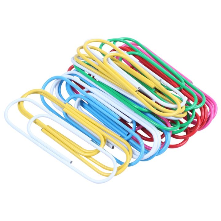 JAERBEE%20Super%20Large%20Paper%20Clips%20Vinyl%20Coated,%2060%20Pack%204%20Inch%20Assorted%20Color%20Jumbo%20Paper%20Clip%20Holder(10%20cm)%20-%20Image%203