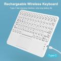 Travel Ultra-Slim Wireless Keyboard with Touchpad for ipad 10-Inch Rechargeable Portable Bluetooth Keyboard for Windows Android. 