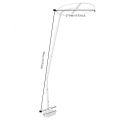 【Best Price Guaranteed】 Bed Dome Cots Accessories Mosquito Net Stand White Round Bed Net Holder Stand Durable Mosquito Bar Frame Baby Kids Room. 