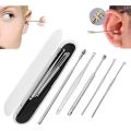 5 Piece Ear Pick Earwax Removal Kit Ear Cleansing Tool Set. 