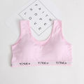 5pcs/Lot Cotton Baby Girls Bras Solid Color Young Girls Underwear For Sport Wireless Small Training Puberty Bras Undergarment. 