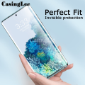Smalshop Fingerprint on the screen is used in the Gala screen protector for LTRA curved S21 U for Samsung Luxury Galaxy tempered glass screen XY S21 Ultra full cover curved edge tempered glass lock back cover. 
